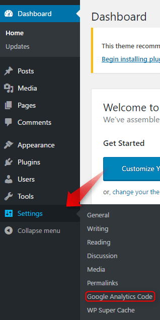 Google Analytics on WordPress