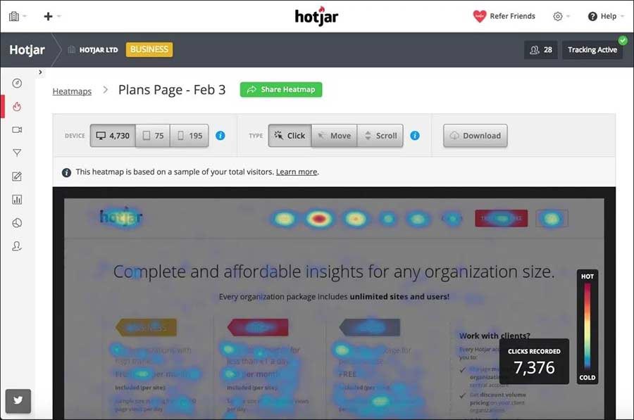 Website Heatmap