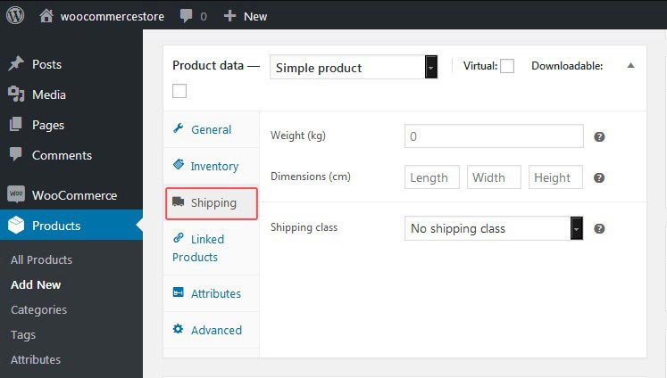 WooCommerce Product Shipping Tab