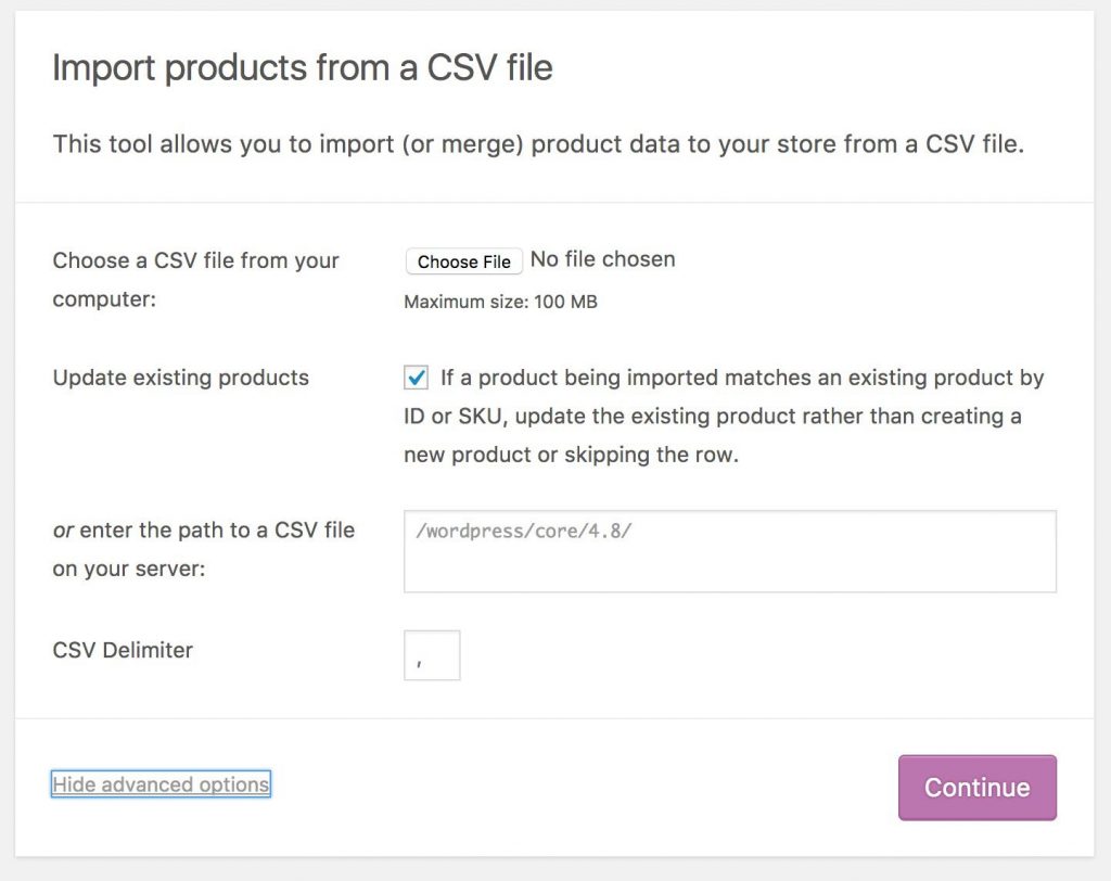 Update Existing Products in WooCommerce