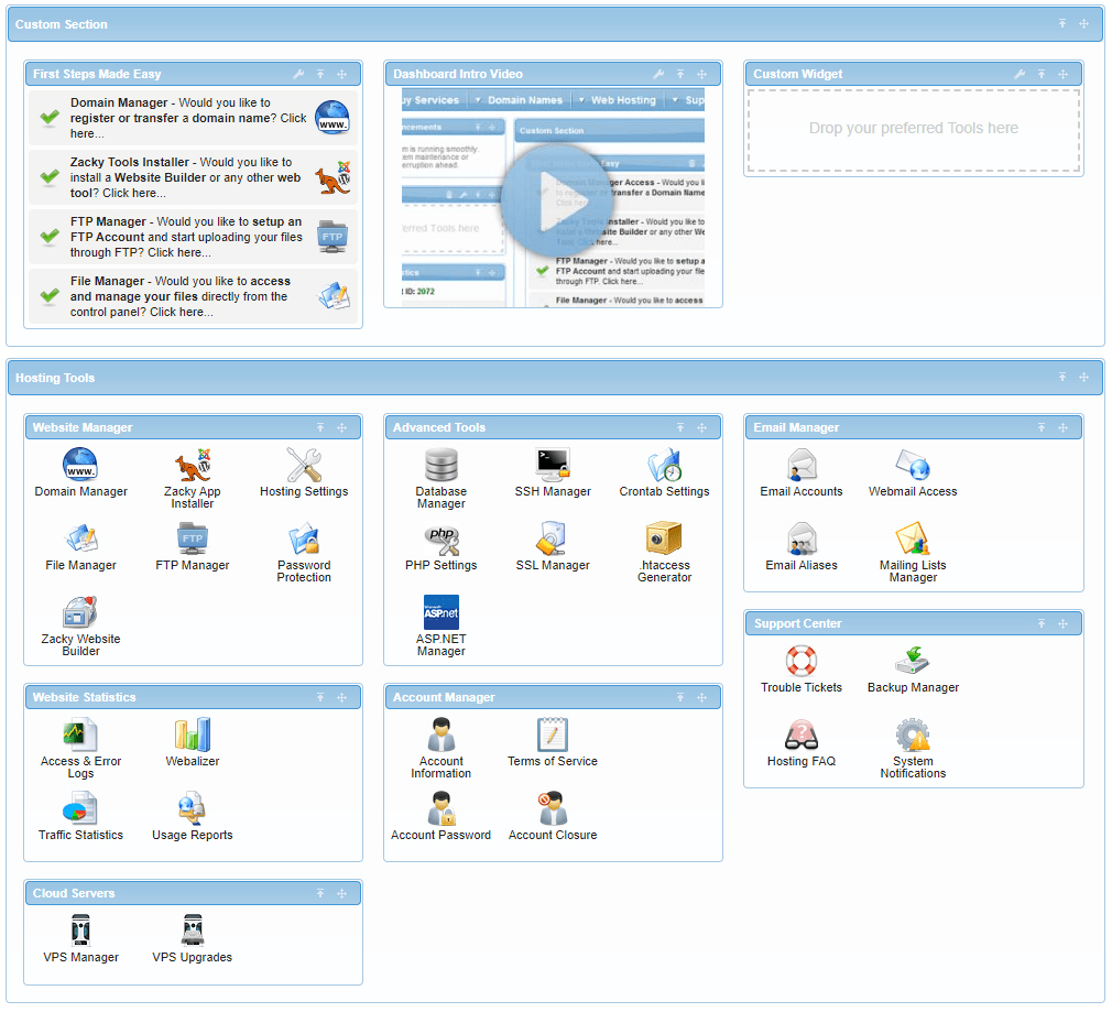 501 Error Not Implemented AwardSpace Hosting Panel