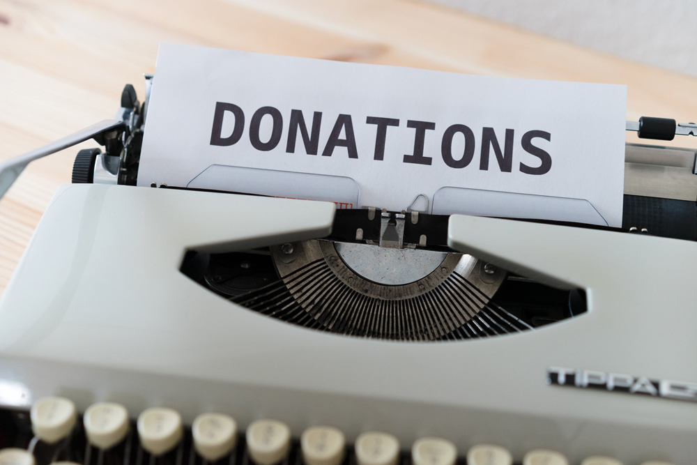 Accept donations an generate funds