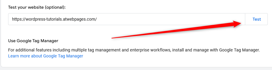 Google Analytics 4 test data flow