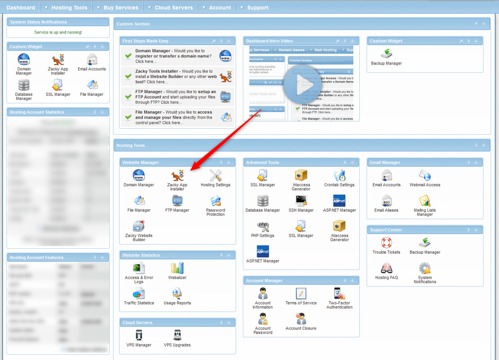 Shared Hosting Quick Start Guide AwardSpace hosting control panel