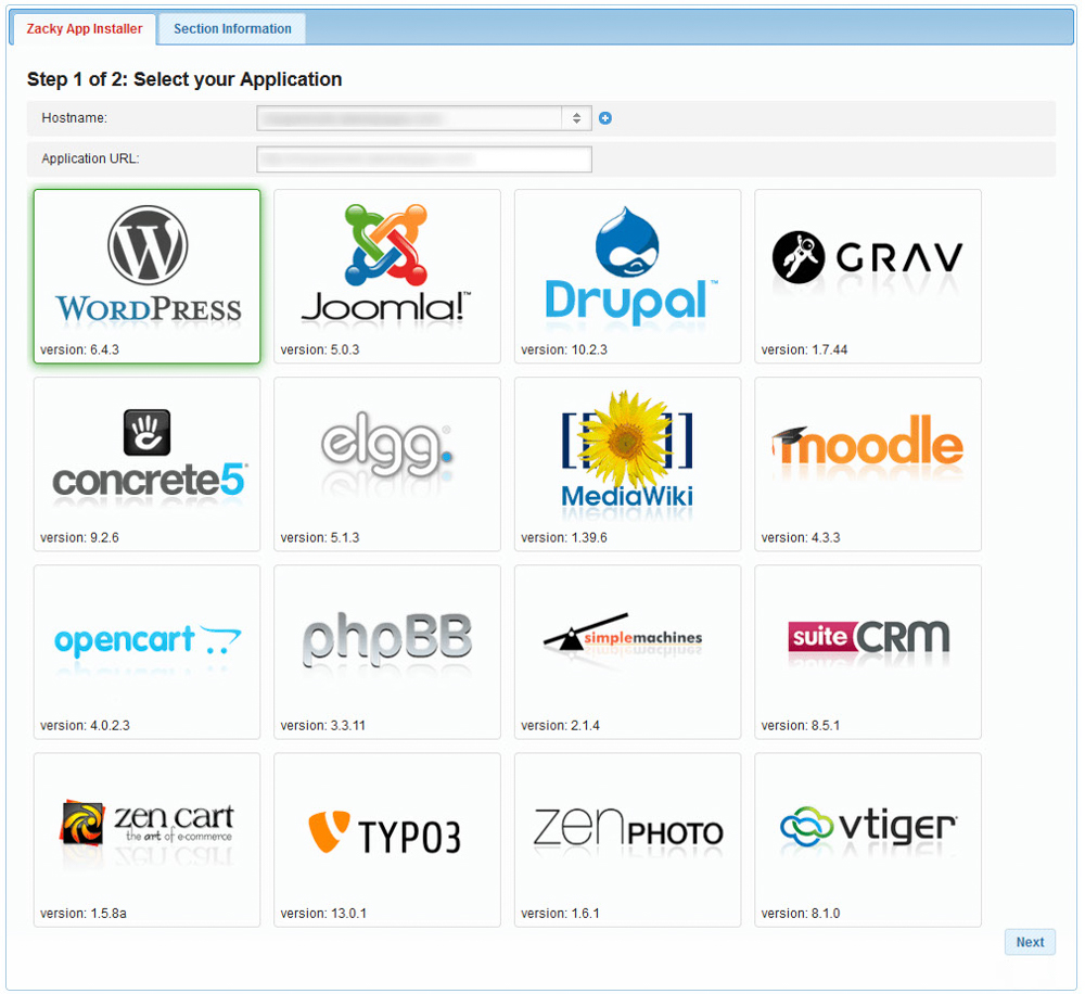 Shared Hosting Quick Start Guide list of CMS platforms