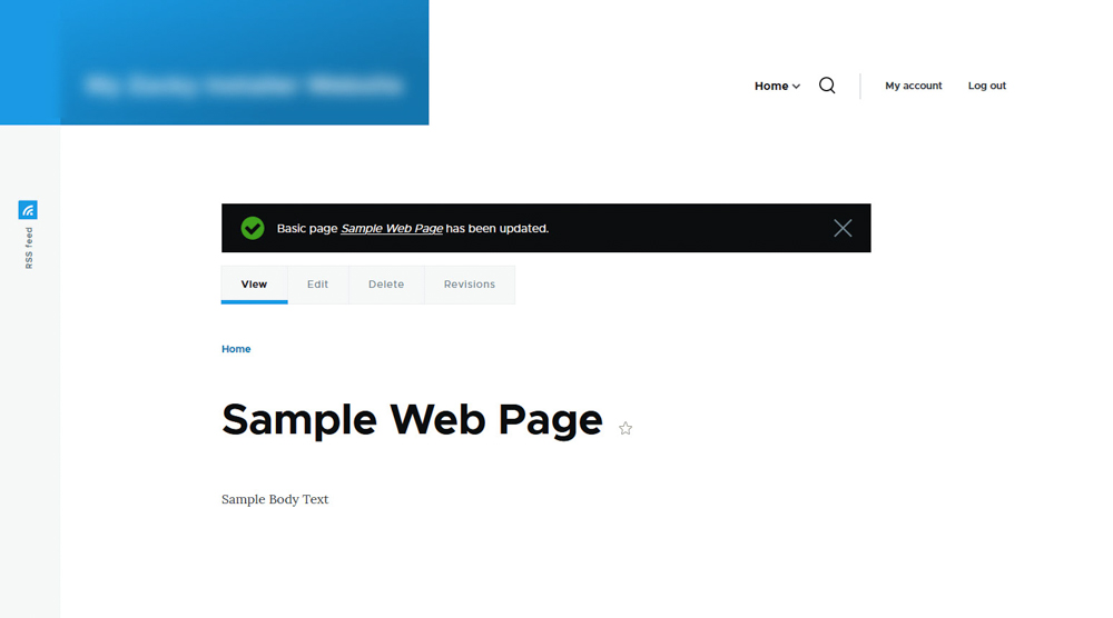 How to Add Page to Drupal Confirmation Message