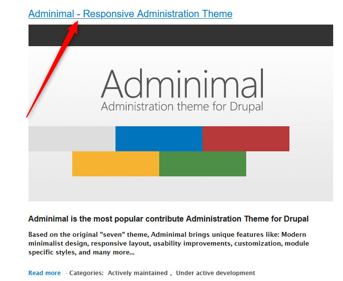 Select a Drupal Theme from the Library