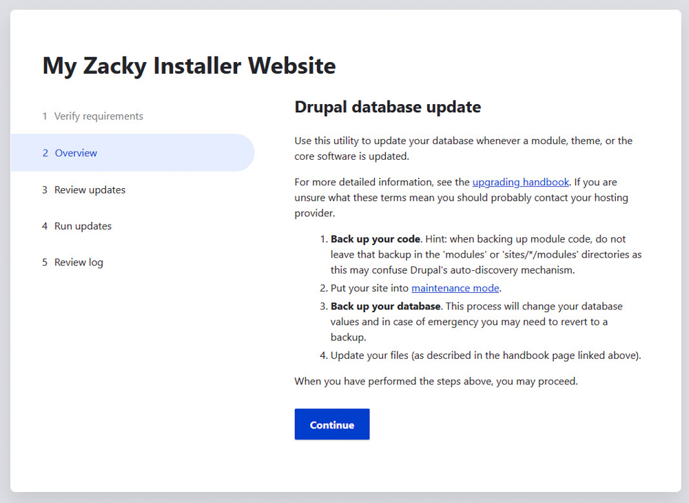 Drupal core database settings 