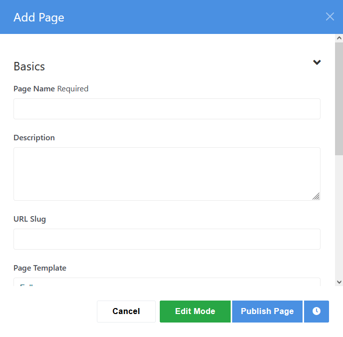 Add page content and details