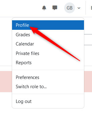 How to Change Your Name in Moodle via the Profile Menu