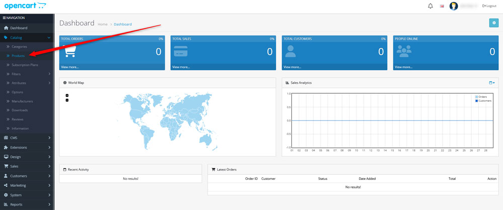 How to delete products in OpenCart via the admin panel