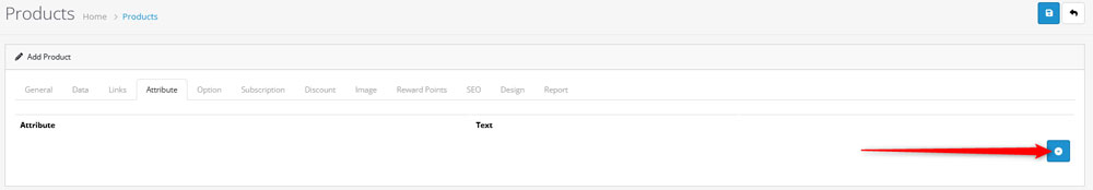 How to add a new product to OpenCart Attribute Tab