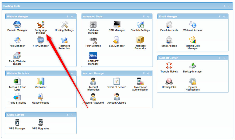 How to Install Zen Cart via the AwardSpace admin panel