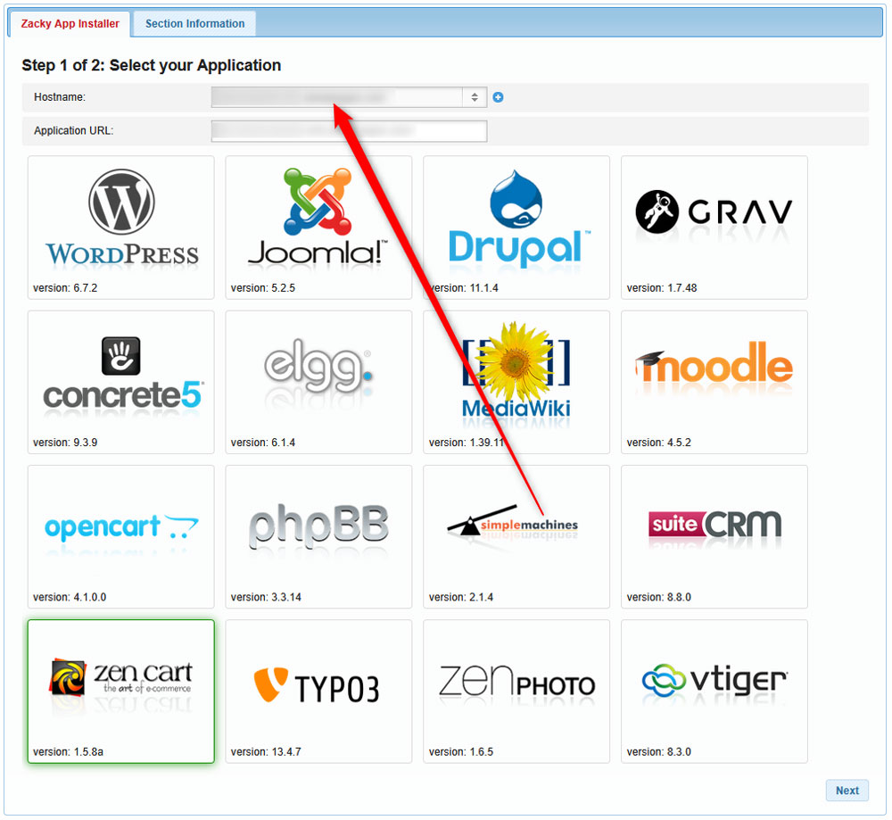 Select a Domain Name for Your Zen Cart project